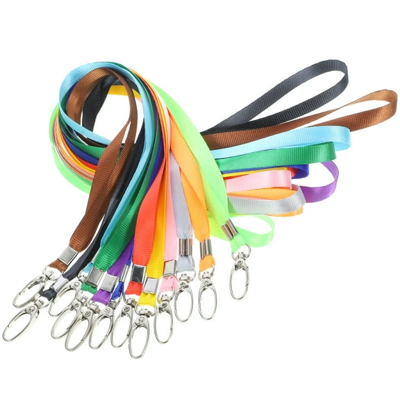 Set of 12 Office Badge Lanyards, 45.00 x 1.00 x 1.00 CM, and Practical ID Holders
