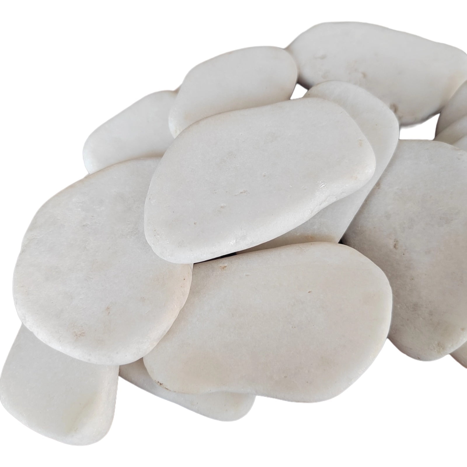 12 Pcs Large Painting Rocks, White Flat Rocks for Painting, Smooth ...