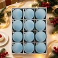 thumbnail image 1 of 12 Pcs Light Blue Velvet Flocked Christmas Balls, 2.4 Inch Christmas Tree Ornaments, Soft Hanging Xmas Ball Decorations for Tree, Home, Party and Holiday Decor, 1 of 8