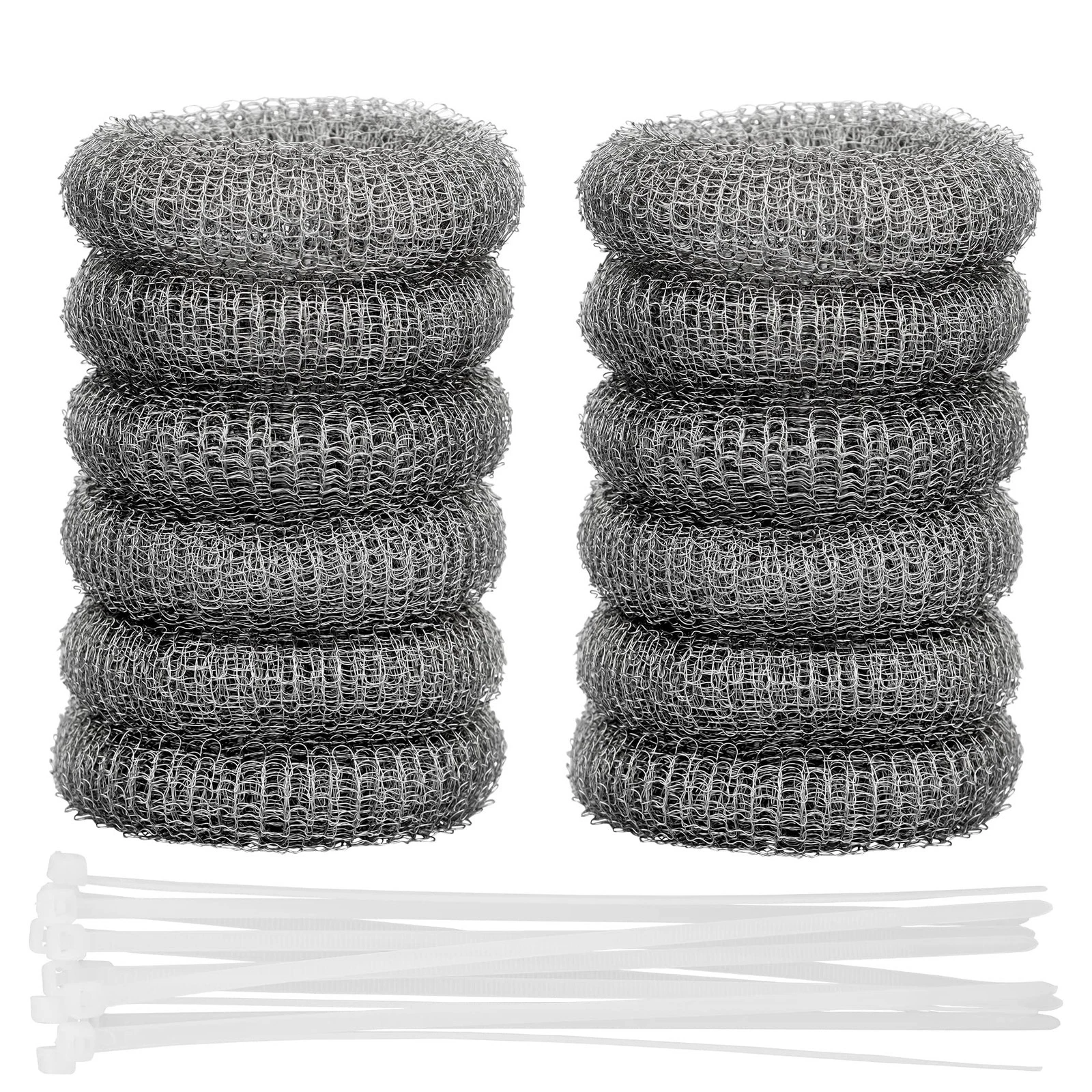 12 Pcs Lint Traps For Washing Machine Hose Stainless Steel Lint Trap D ...