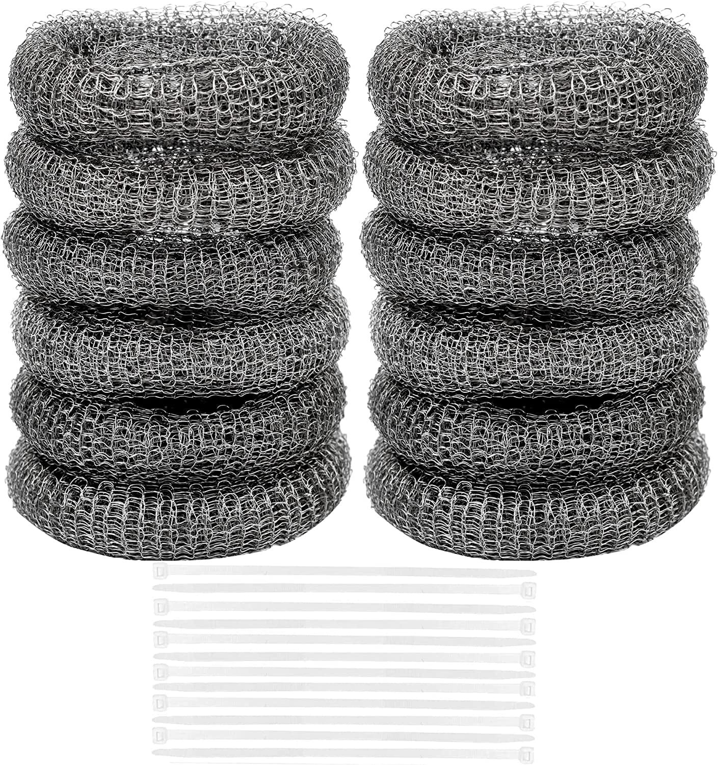 12 Pcs Lint Traps for Washing Machine Hose Stainless Steel Lint Trap