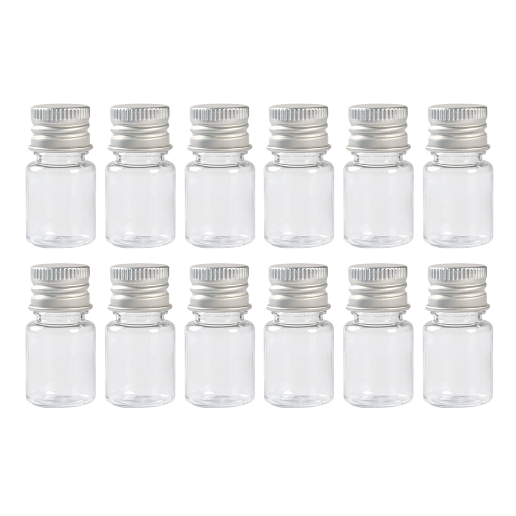 12 Pcs Liquid Vials Sample Bottles Glass Reagent Container Small ...