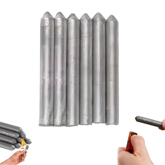 12 Pcs Low Temperature Universal Welding Rods Low Temperature Universal Welding Rod Sticks Metal Melt Low Melt Solder Pipe Tools Electrode Aluminum Rod for Stainless Steel Iron, Beginner and Pro