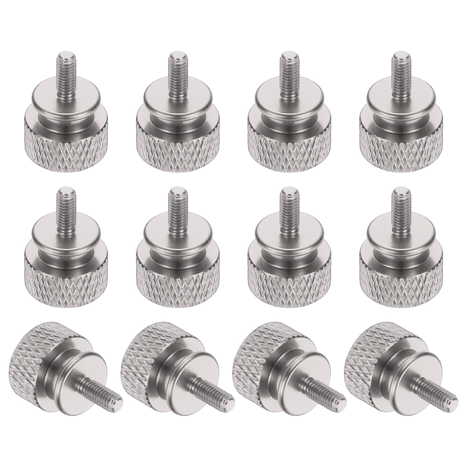 12 Pcs M3*0.5 Knurled Thumb Screw Computer Case Threaded Hand Tighten ...