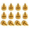 thumbnail image 1 of 12 Pcs M4*0.7 Knurled Thumb Screw Computer Case Threaded Hand Tighten Screws for PC Case, Gold, 1 of 7