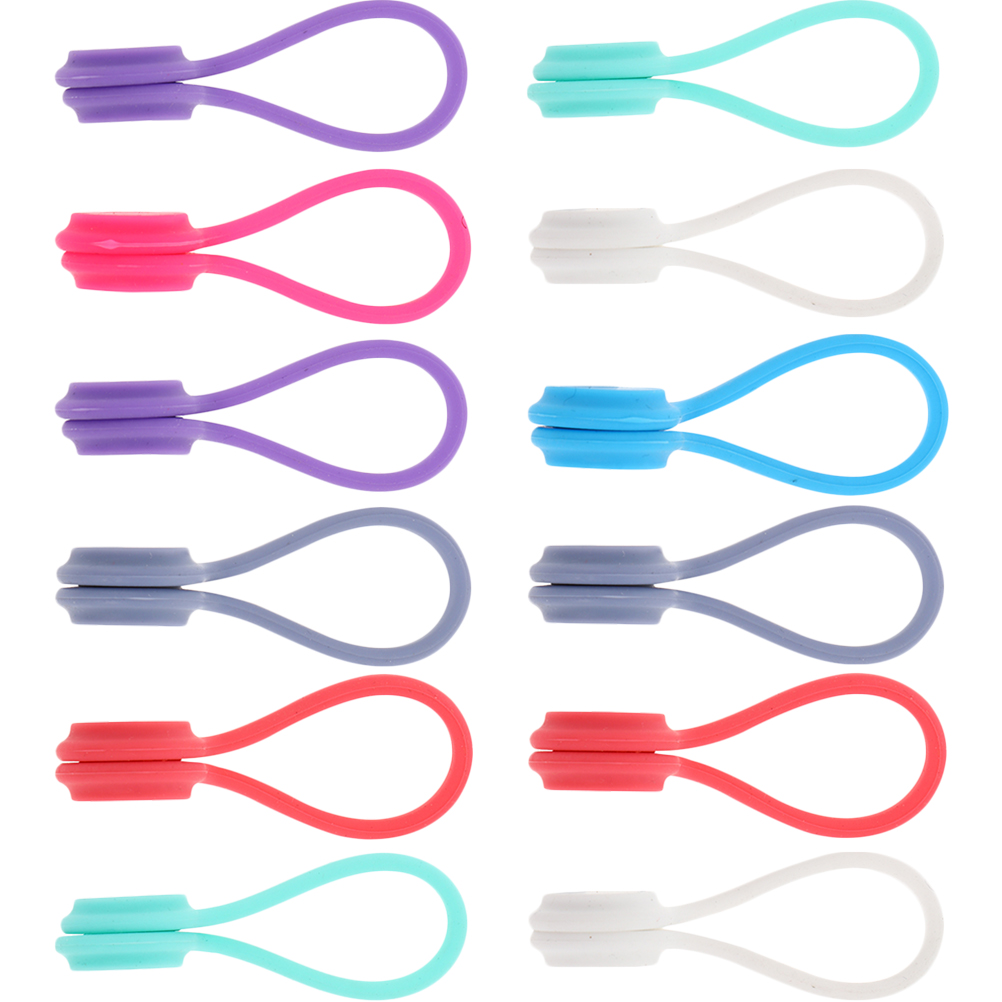 12 Pcs Cable Winder Cord Keepers Silicone Winders Organizer