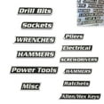 thumbnail image 2 of 66 Pcs Magnetic Tool Box Labels Tool Chest Organizer Stickers For Cabinets 2 of 11