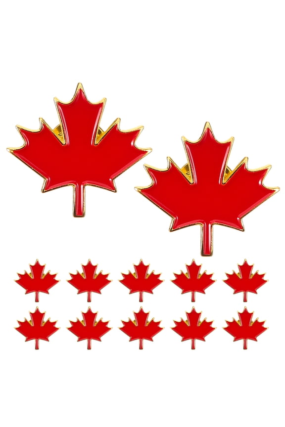 12 Pcs Maple Leaf Badge Mini Maple Leaf Lapel Pins Cloak Lapel Pins Maple Lapel Pin Scarf Clips for Women