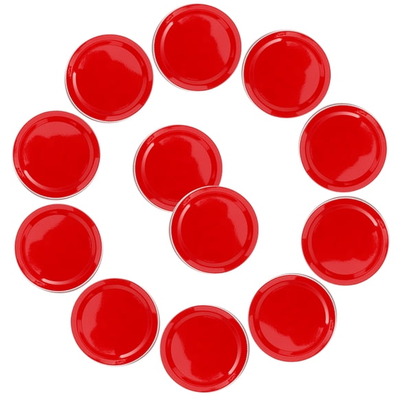 12 Pcs Mason Jar Lids Multipurpose Supaants Canning Sealing Caps Regular Mouth Red