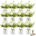 thumbnail image 1 of 12 Pcs Mason Jar Table Centerpiece Floral Table Centerpiece Vases with Flower for Wedding Reception Party Decor, 1 of 7