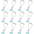 thumbnail image 1 of 12 Pcs Mermaid Decorative Shower Curtain Hooks 2 Colors Iron Shower Curtain Rings Curtain Hooks with Resin Mermaid Tail Pendants Decorative Hooks for Bathroom Shower Curtain Rod, 1 of 7