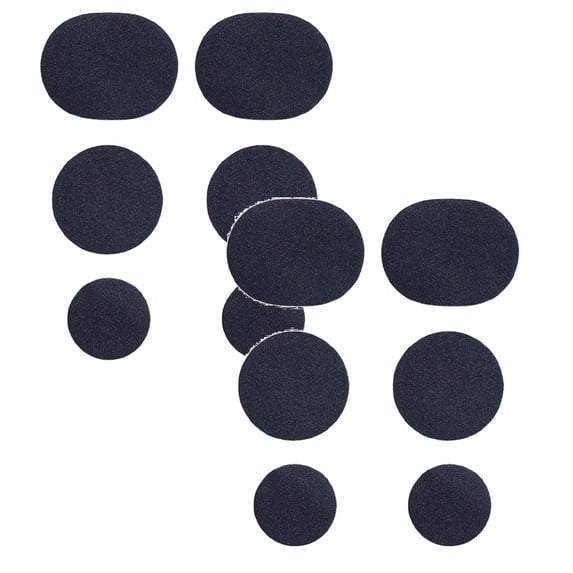 12 Pcs Mesh Shoes Hole Repair 3 Sizes Microfiber Mesh Shoe Repair Sticker Self-Adhesive Sneaker Hole Vamp Quick Repair Breathable Repair Shoes Tool for Athletes Runners Sneaker Hole Toe, Navy