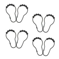 Eease metal hooks 12 Shower Curtain Hooks Rings, Rust- Resistant Metal Shower Curtain Hooks Rings for Bathroom Shower Rods Curtains,2.95"X1.77"X0.2"