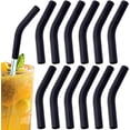 thumbnail image 1 of 12 Pcs Metal Straw Silicone Tips,Bexikou Food Grade Rubber Straw Covers,Silicone Straw Tips for Stainless Steel Straw, Reusable Straws Tips for Metal Drinking Straws, 1 of 6