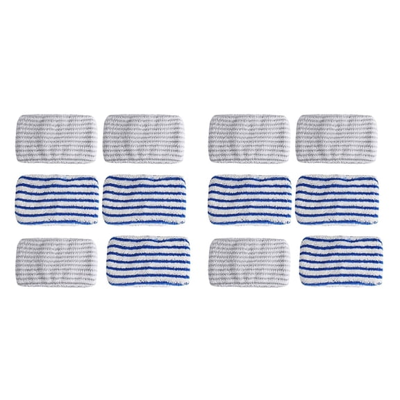 12 Pcs Microfibre Cloth Pads Replacement for Clean&Steam ZR005801 Cleaner Accessory,Washable and Reusable