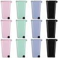 thumbnail image 1 of 12 Pcs Mini Desk Trash Cans, Tiny Garbage Bins with Lids, Small Swing Top Waste Baskets, Tabletop Plastic Trash Containers, Unique Trash Pen Holders for Office, Homes, 1 of 6