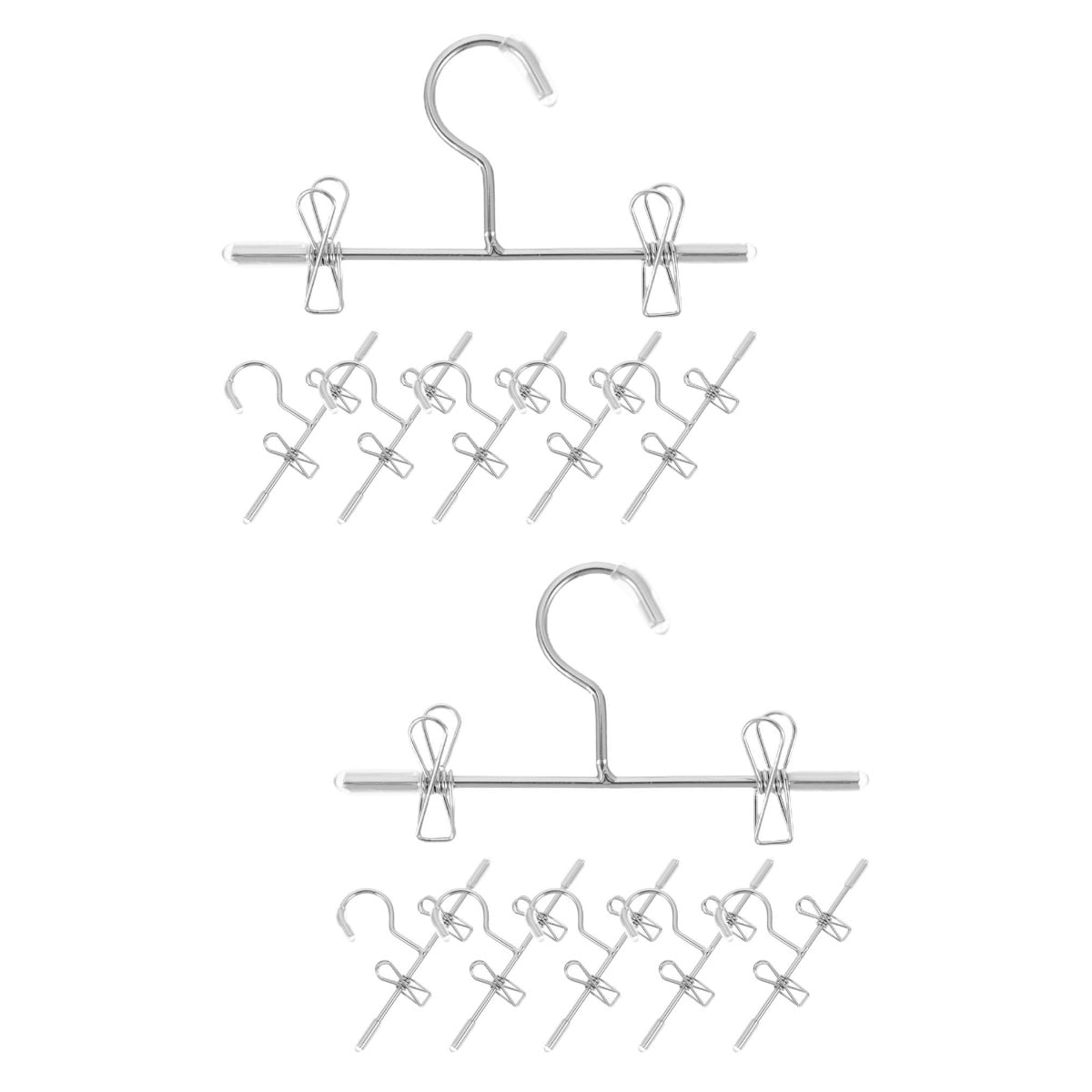 12 Pcs Mini Hanger Decor Mini Doll Clothes Rack Mini House Mini Hanging