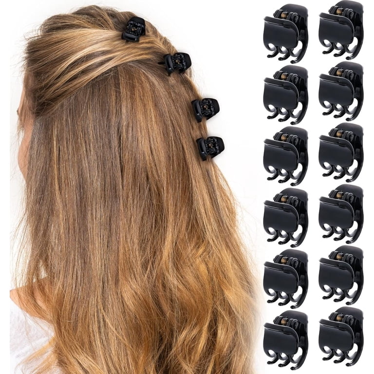 8 Pcs Mini Hair Claw Clips Non-Slip Acrylic Jaw Clips for Half-Up Styles Amazon.com : BOUNIQ 8 Pcs Hair Claw Clips Small Mouse Ear  main image 4