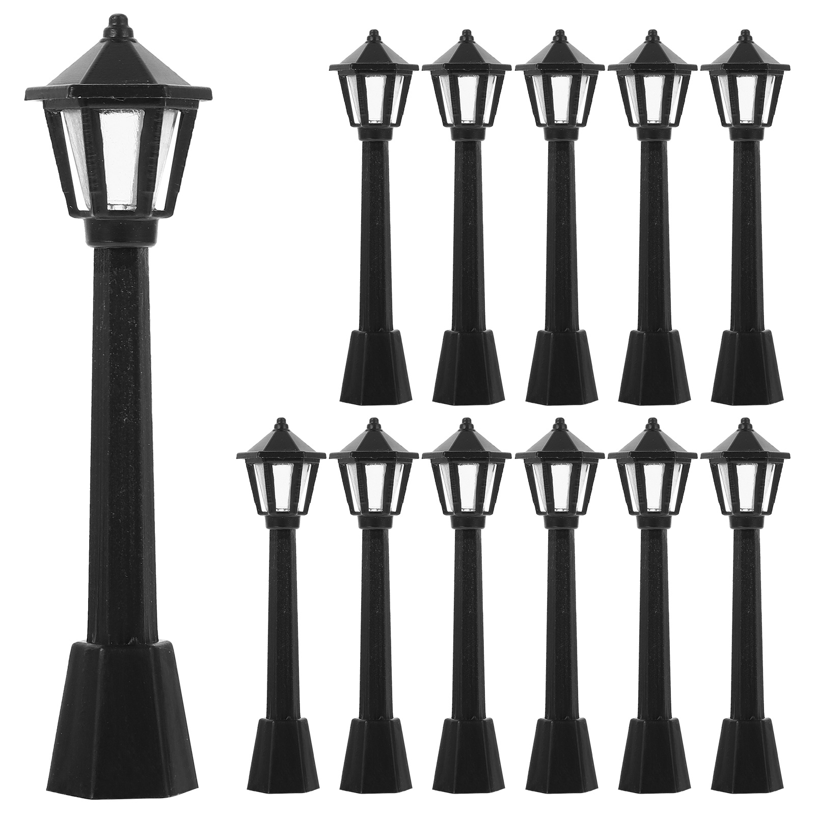 12 Pcs Miniature House Accessories Christmas Gift Decoration Street