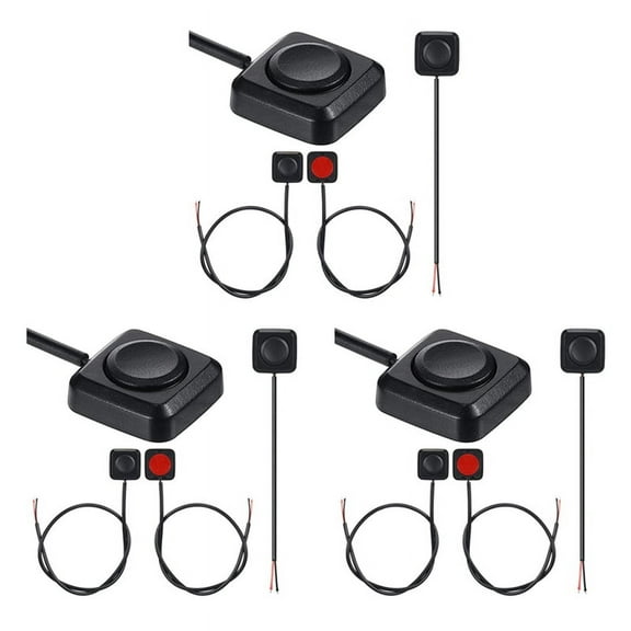 12 Pcs Momentary Switch Momentary Push Button ON Switch 12V 24V Mount Mini Button Switch