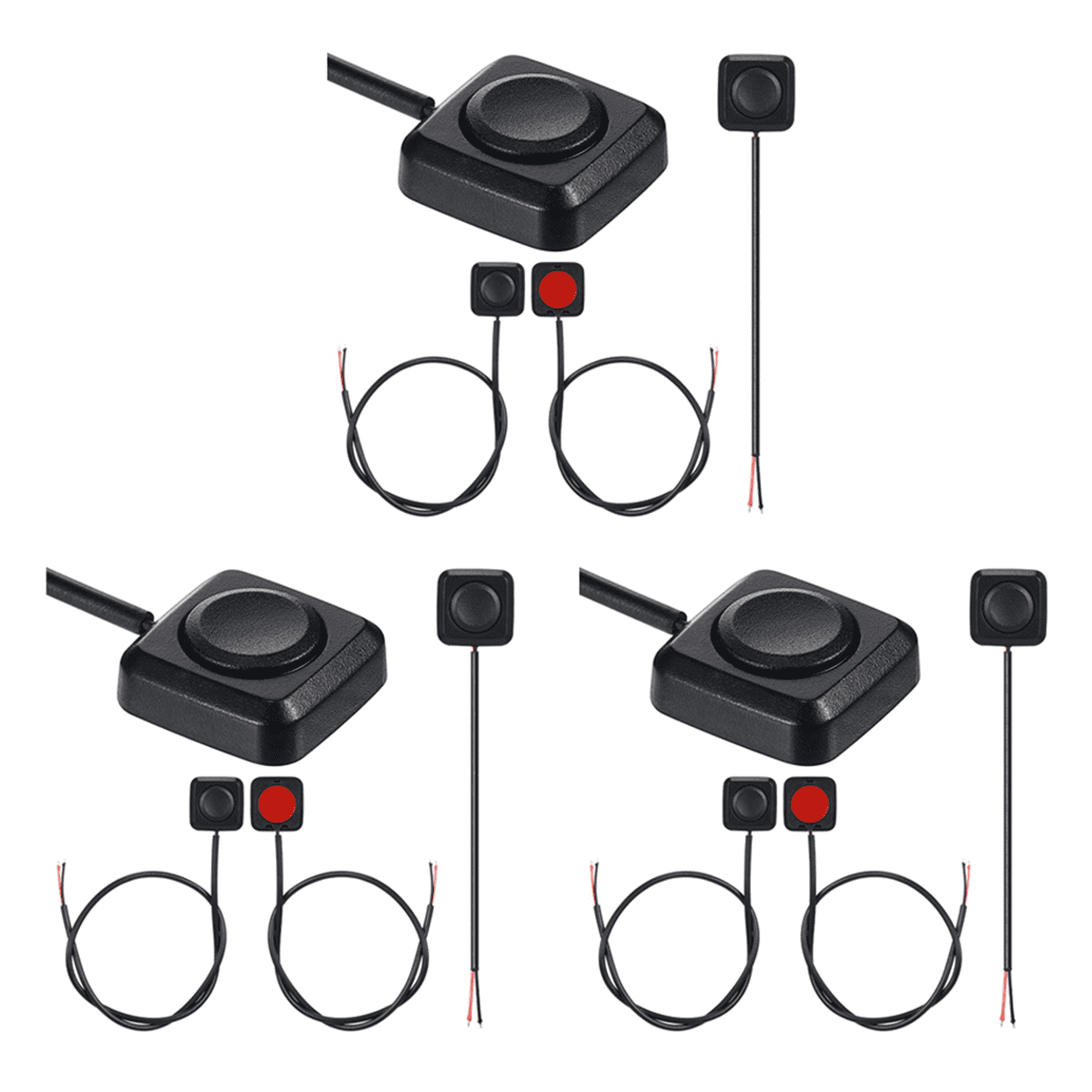 12 Pcs Momentary Switch Momentary Push Button ON Off Switch 12V 24V ...