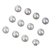 12 Pcs Mushroom Buttons Imitation Pearls Buttons Round Sewing Button for Dress Clothing Sewing and Crafting
