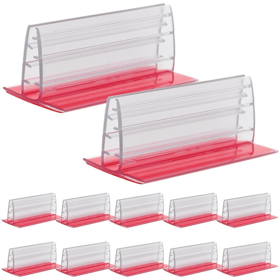 12 Pcs Name Tag Holders Desks Classroom Table Dividers Privacy Sign Pvc Office