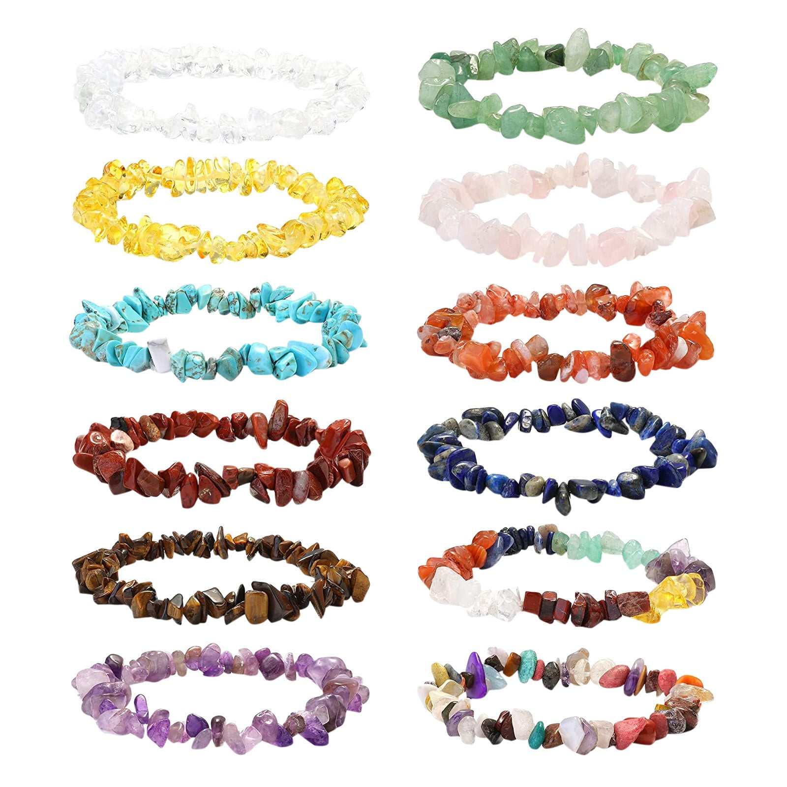 COLORFUL BLING 5-12Pcs Bohemian Love Heart Bead Bracelets for