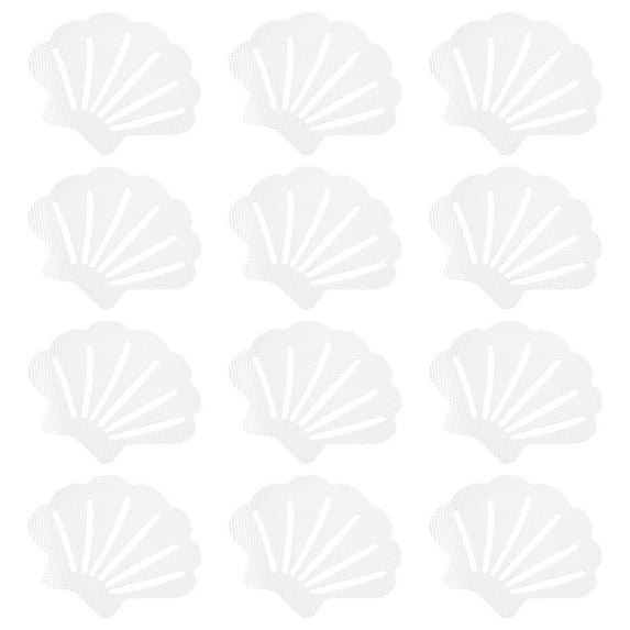 Uxcell 9 x 7cm Non Slip Bathtub Stickers Anti Slip Shower Cute Bathroom Floor 12Pcs Transparent