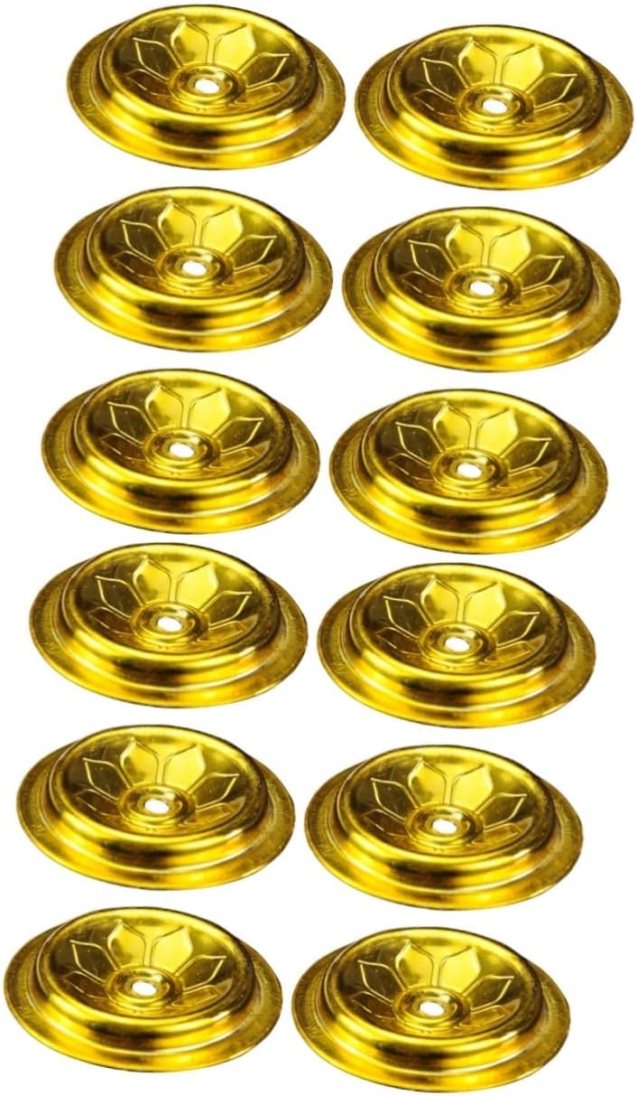 12 Pcs Oil Float Jar Candle Holder Gold Suit Mason Jar Accessories