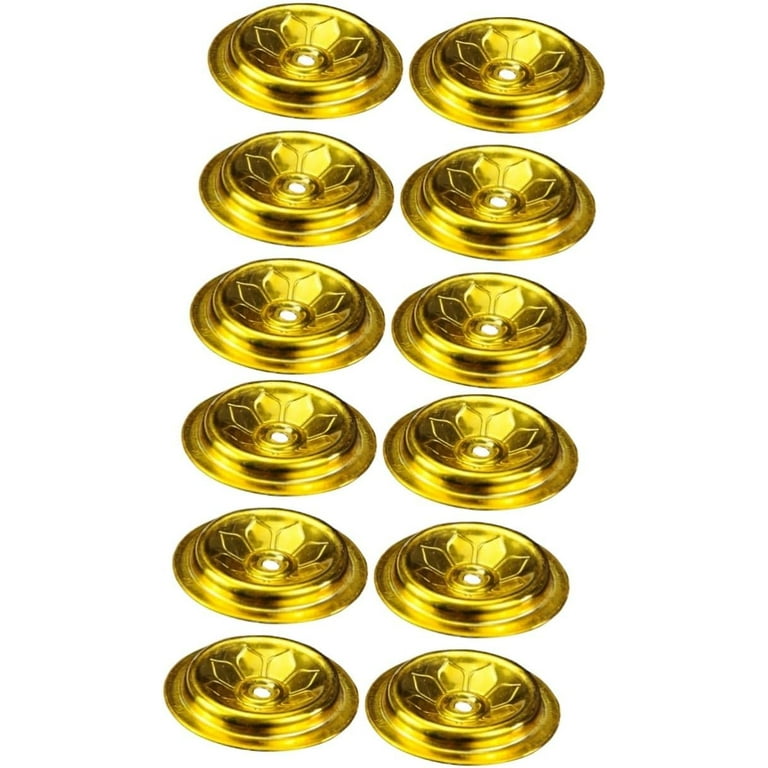 12 Pcs Oil Float Jar Candle Holder Gold Suit Mason Jar Accessories