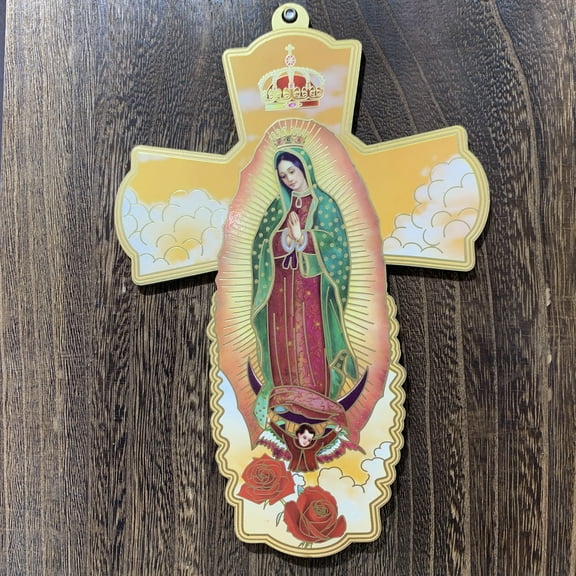 12 Pcs Our Lady of Guadalupe Wall Cross - Baptism First communion Favor Memorial Giveaway Religious Event