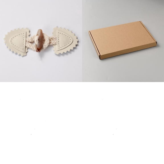 12 Pcs PU Leather Sew on Toggles Closures White Sew-on Toggles with Resin Horn Buttons Outfit Sewing Button Fasteners