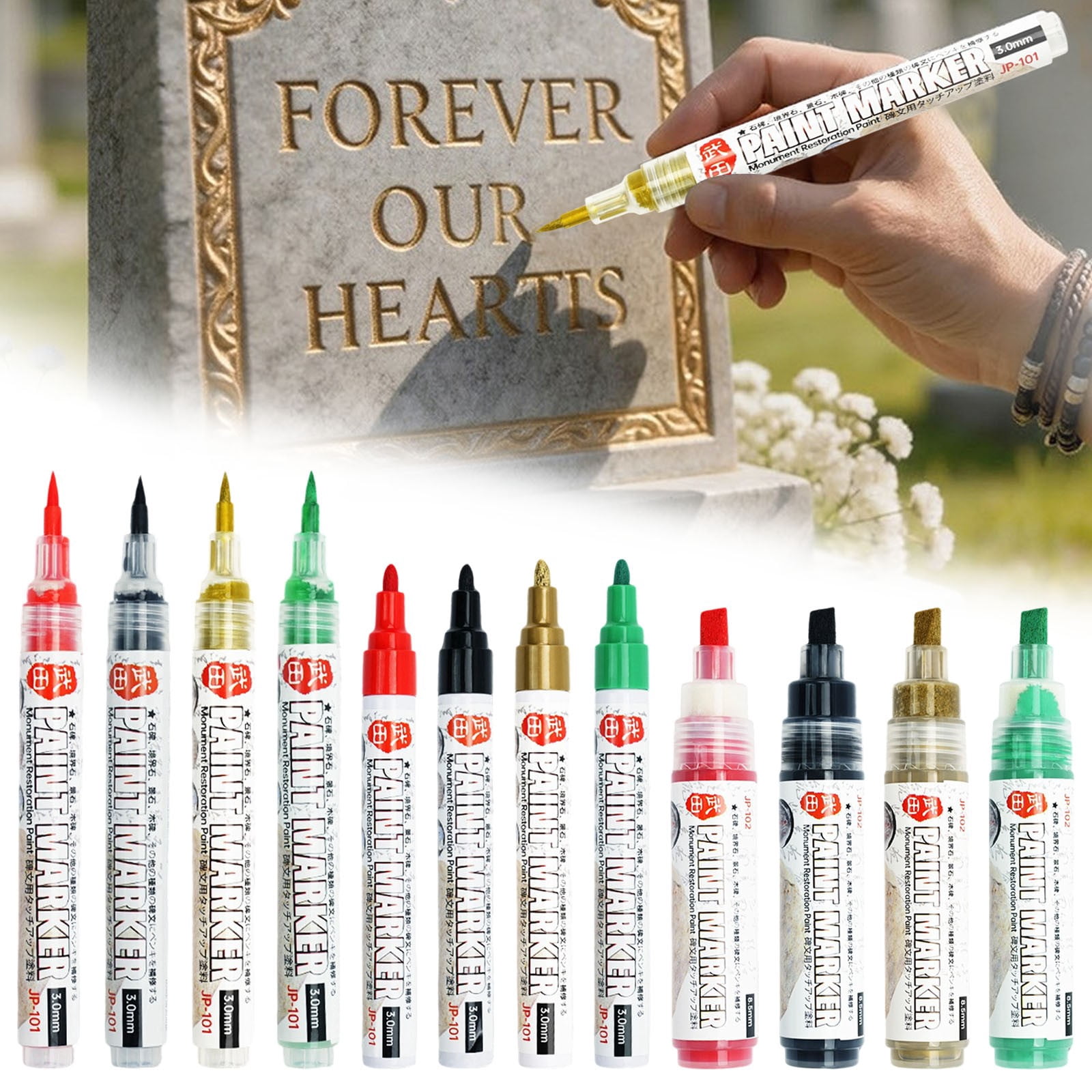 12 Pcs Paint Markers Pen,Quick-Drying Paint Pens,Permanent Marks,Water-Proof Marker for Indoor/Outdoor Applications,Drawing Writing Paint Marker,Paint Markers for Wood, Glass, and Plastic,12PCS
