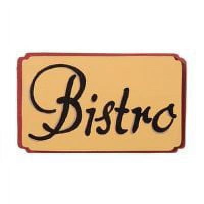 12 Pcs, Painted Bistro Sign Wood Cutout 4.25 " X 2.5 " For Craft Project