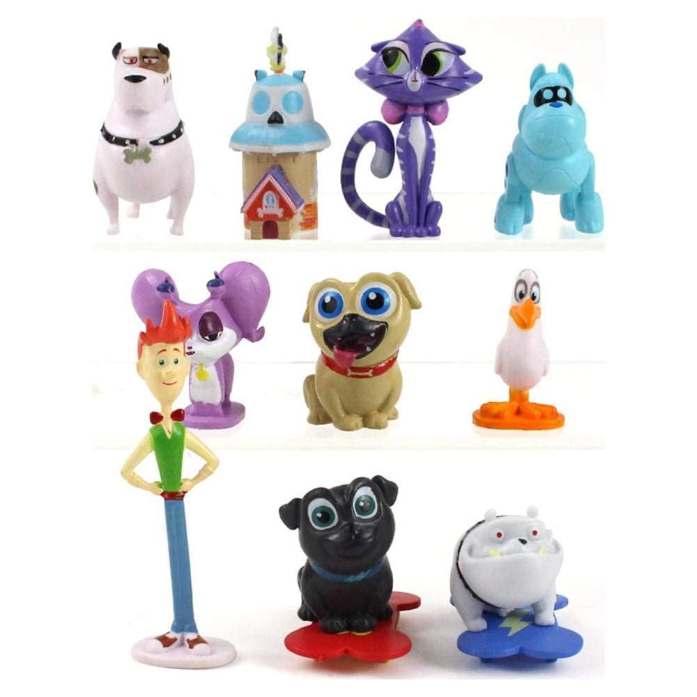 Action Figure Puppy Pals Figurines Set Of 12 Puppy Pals Action