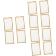 12 Pcs Paper Frame Making Craft Mould Tools for Kids Wooden Toys Wood Crafts Pulp Painting Copper Formwork Student
