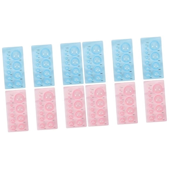 12 Pcs Paper Shaper Paper Quilling Mould DIY Craft Tools Plastic Quilling Mold Quilling Tool Paper Rolling Mold12x Plastic Quilling Mold