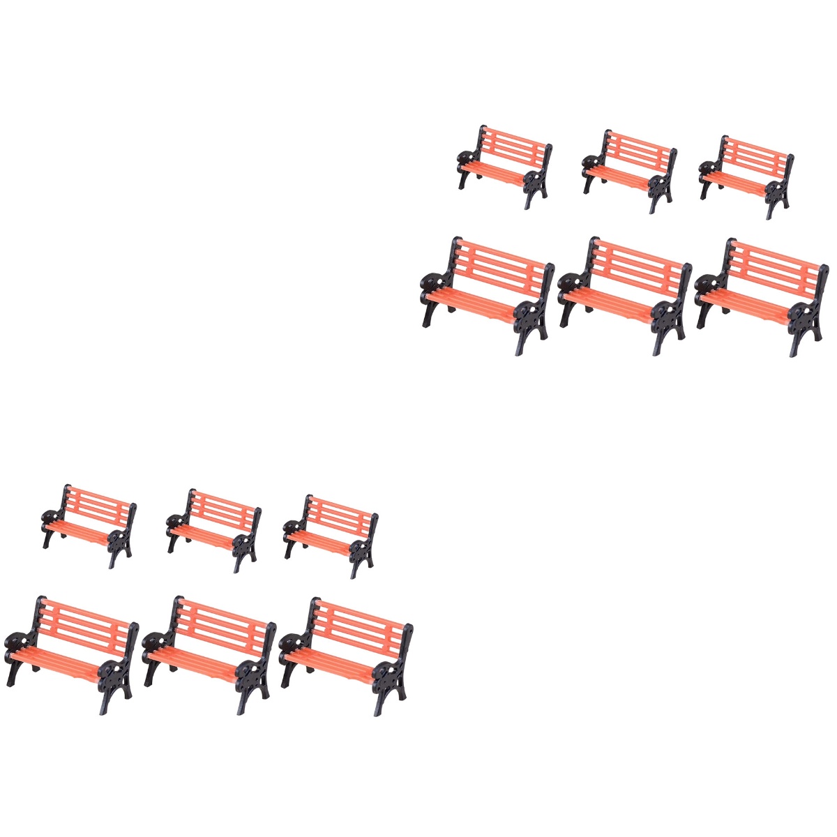 12 Pcs Park Recliner Benches for Decoration Brain Toy Mini Things Stuff ...
