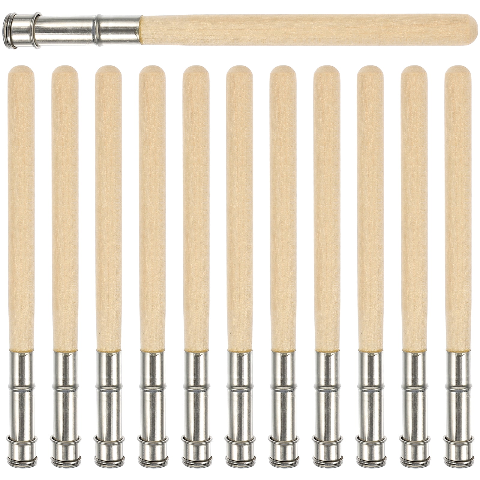 12 Pcs Pencil Extender Wooden Pencils Holder Students Holders Drawing