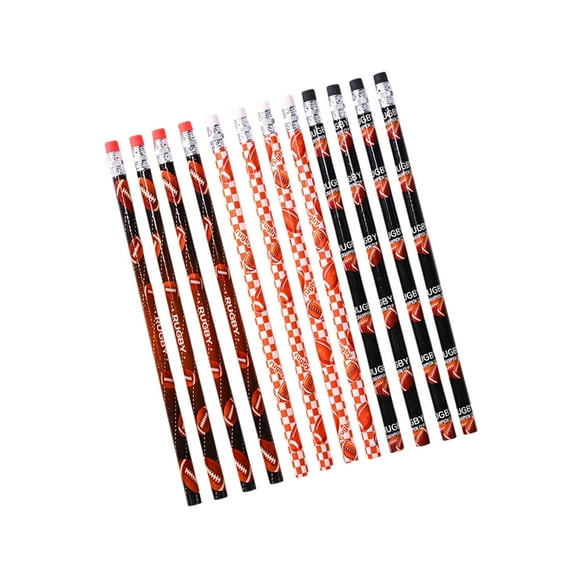 12 Pcs Pencils Drawing Pencils Football Themed Pencils for Daily Use