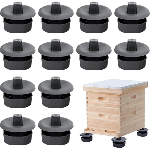 12 Pcs Plastic Beehive Stands Base Beekeeping Hive Support Tools Outdoor Garden Workshop