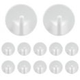 thumbnail image 1 of 12 Pcs Plastic Hooks Self Adhesive, Sticky Hooks Removable Wall Hooks,Stick on Hooks for Hanging Coat Cloth Towel, 1 of 10
