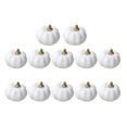 thumbnail image 1 of 12 Pcs Plastic Pumpkins Fall Thanksgiving Pumpkins Ornaments Fall Tree Decorations Desktop Autumn Harvest Pumpkin Ball Decor for Halloween Party Tree Farmhouse Home 3 Inch, 1 of 6