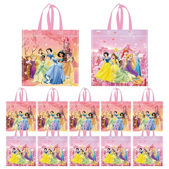 12 Pcs Party Favor Bags Reusable Non-Woven Bags Gift Tote Bags Goodie Treat Candy Bags for Plim Plim Themed Party Kids Birthday Party Baby Shower