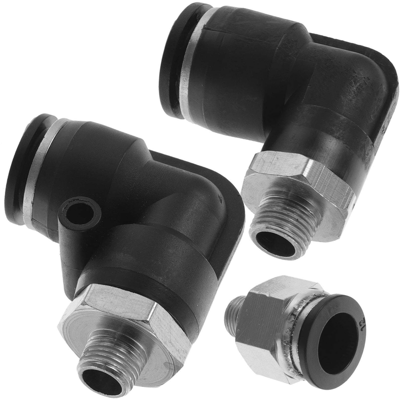 12 Pcs Pneumatic Elbow Combination Tube Fitting Elbow Push Connectors
