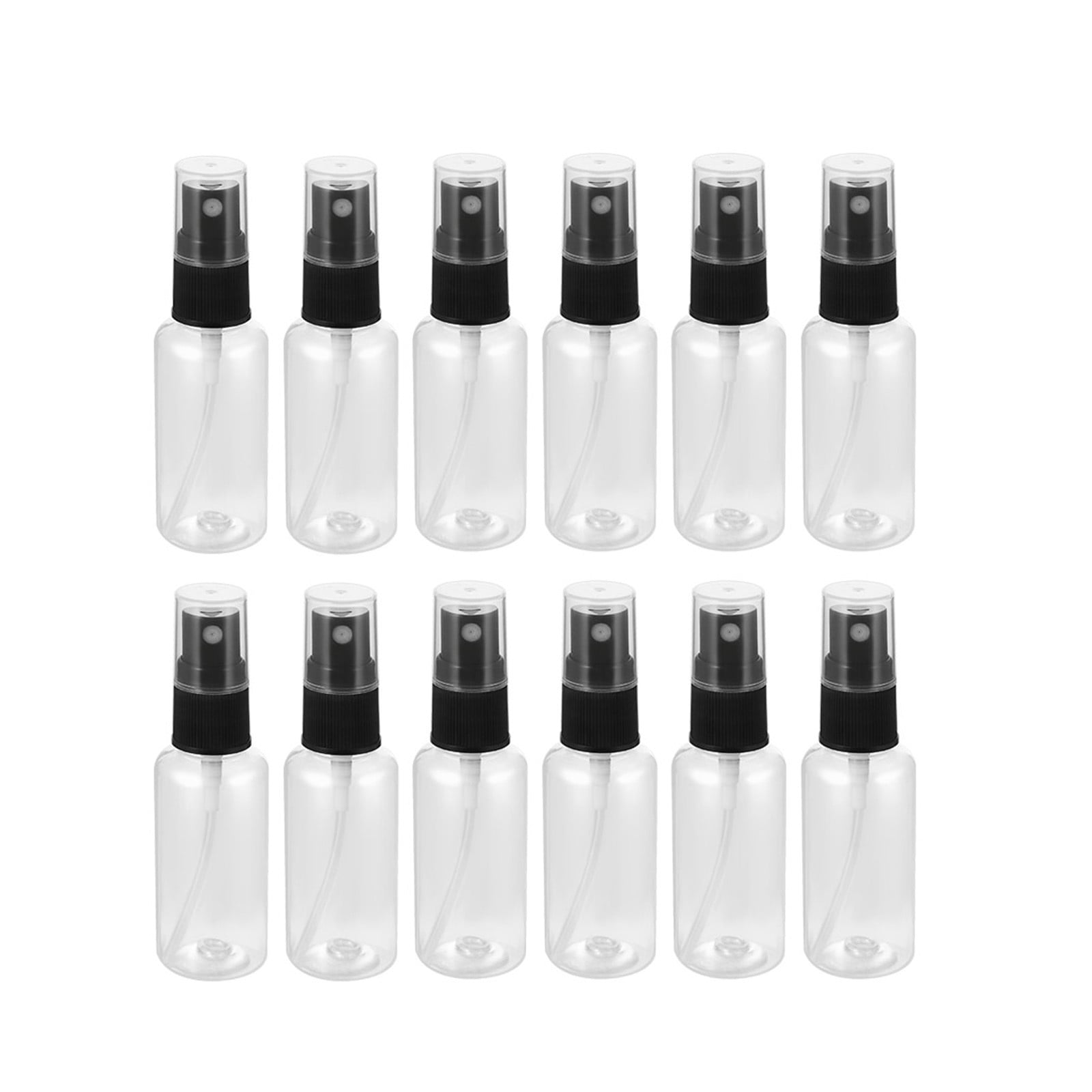 12 Pcs Portable Travel Bottles Empty Clear Fine Mist Spray Bottles 30ml