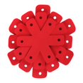 thumbnail image 1 of 12 Pcs Pot Pan Protectors, Larger and Thicker Felt Pot Pan Protectors, Non-Stick Cookware Dividers & Separators, Stacking Pads to Prevent Scratches on Pans & Cookware, 4 Different Sizes, Red, 1 of 5