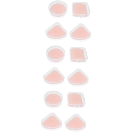 12 Pcs Powder Puff Makeup Triangle Puff Round Cotton Pads Makeup Puffs for Powder Loose Powder Puffs Triangle Puff Face Sponges Cosmetic Cream Pad Small Powder Puffs Beauty Puffs