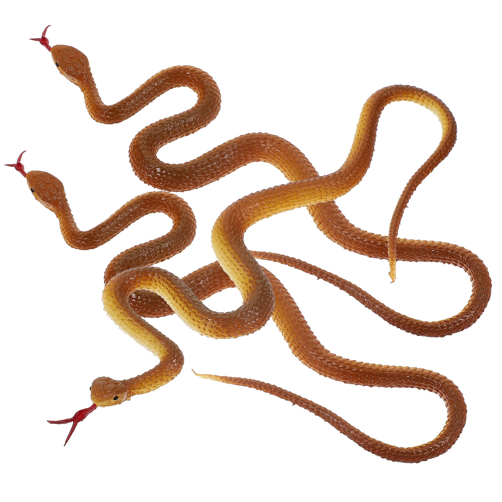12 Pcs Prank Snakes Party Plastic Snake Plaything Realistic Snake Toy ...